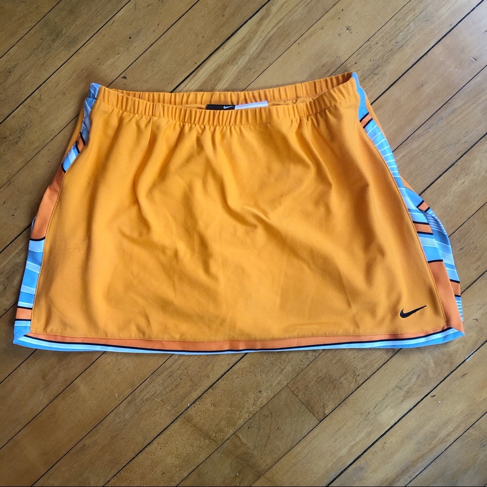 Nike Dri Fit Orange Athletic Golf Tennis Skort